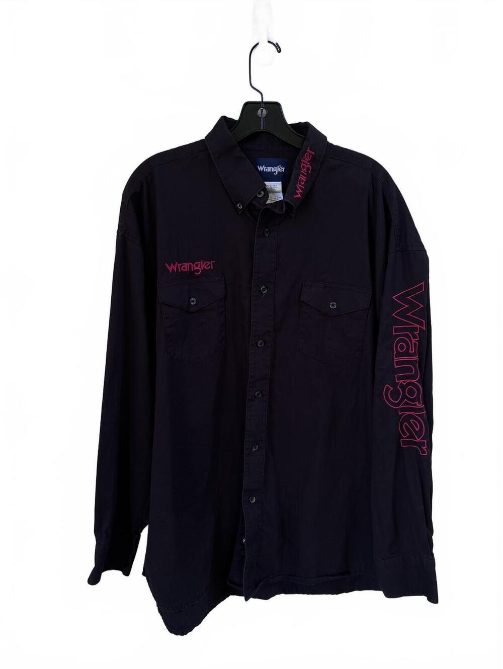 XXL Wrangler Long Sleeve Western Embroidery Spellout